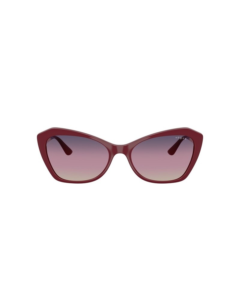 Okulary przeciwsłoneczne Vogue VO 5626S 56 2875U6 Czerwone Damskie Geometryczne