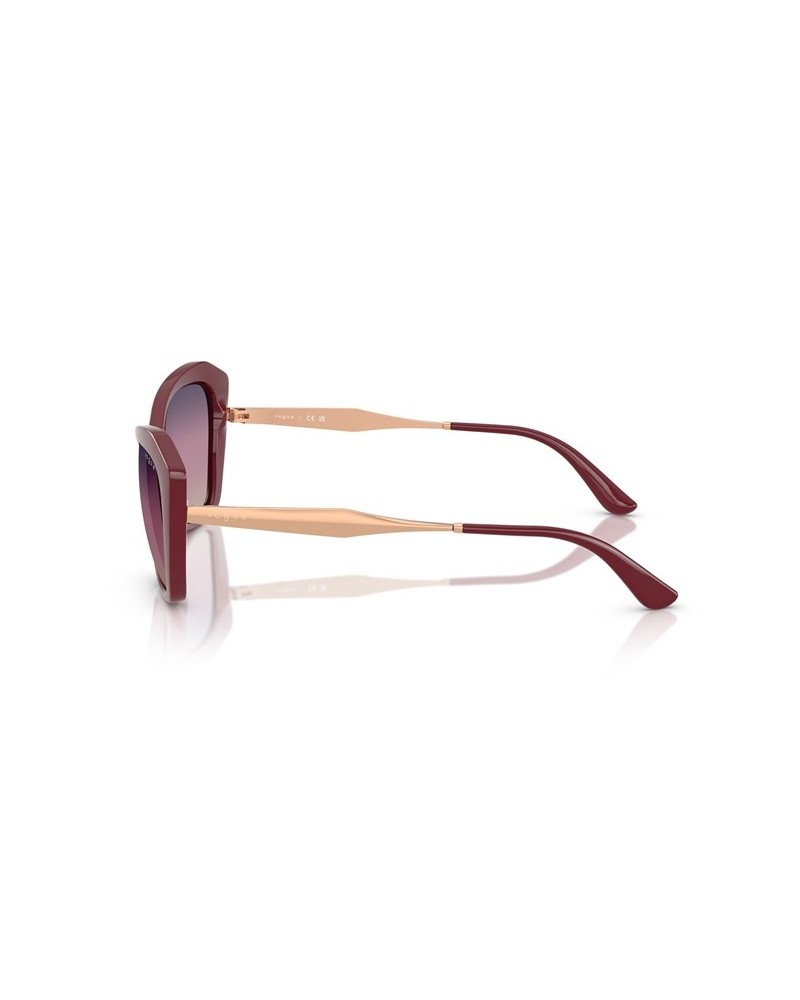 Okulary przeciwsłoneczne Vogue VO 5626S 56 2875U6 Czerwone Damskie Geometryczne