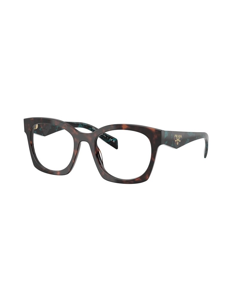 Okulary korekcyjne Prada PR A05V 52 18Z1O1 Wielokolorowe Damskie Geometryczne