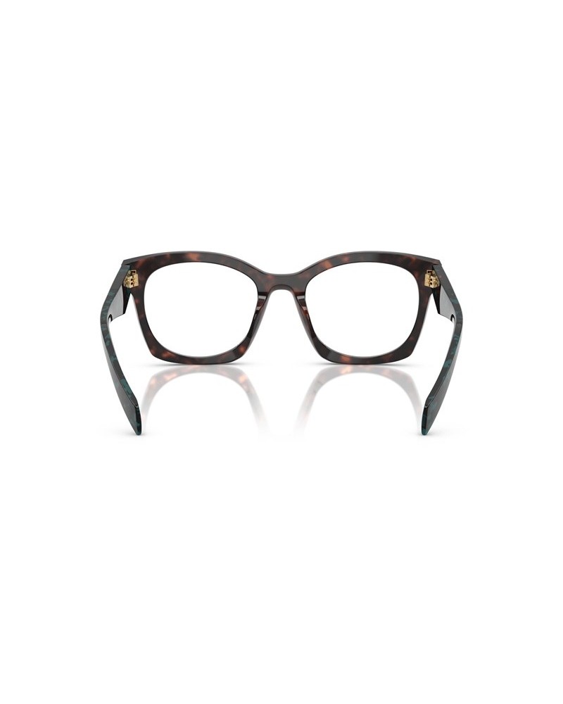 Okulary korekcyjne Prada PR A05V 52 18Z1O1 Wielokolorowe Damskie Geometryczne