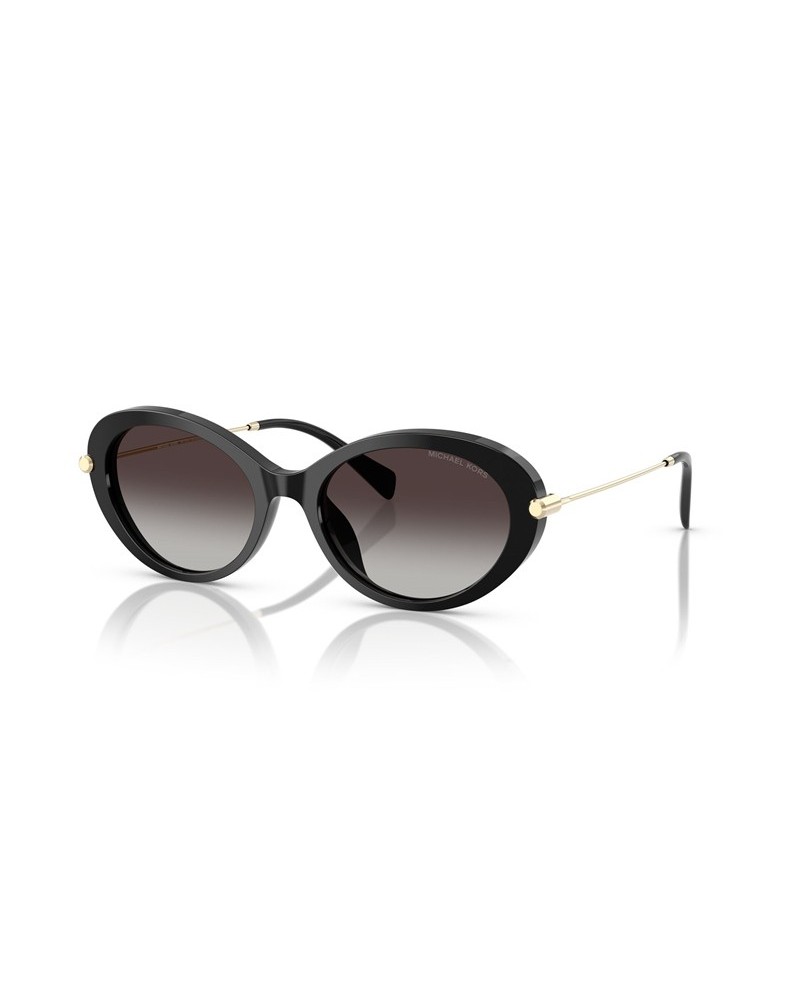 Okulary przeciwsłoneczne Michael Kors MK 2245U 53 30058G Czarne Damskie Owalne