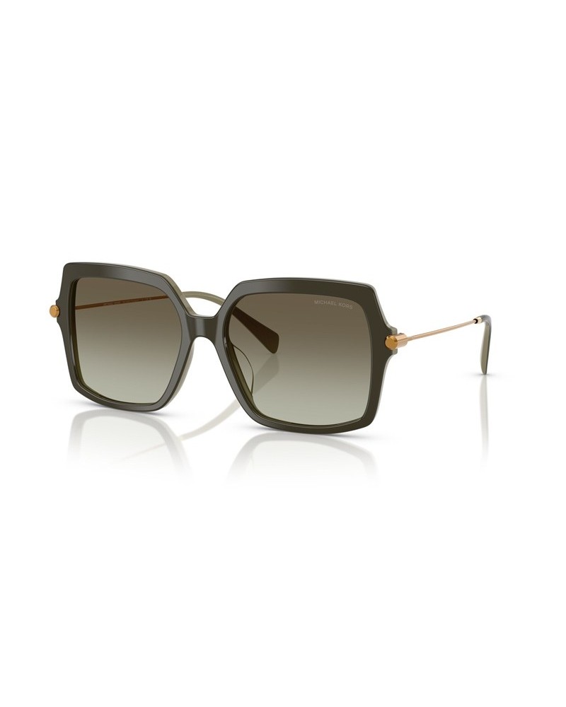 Okulary przeciwsłoneczne Michael Kors MK 2247U 57 40193M Wielokolorowe Damskie Prostokątne
