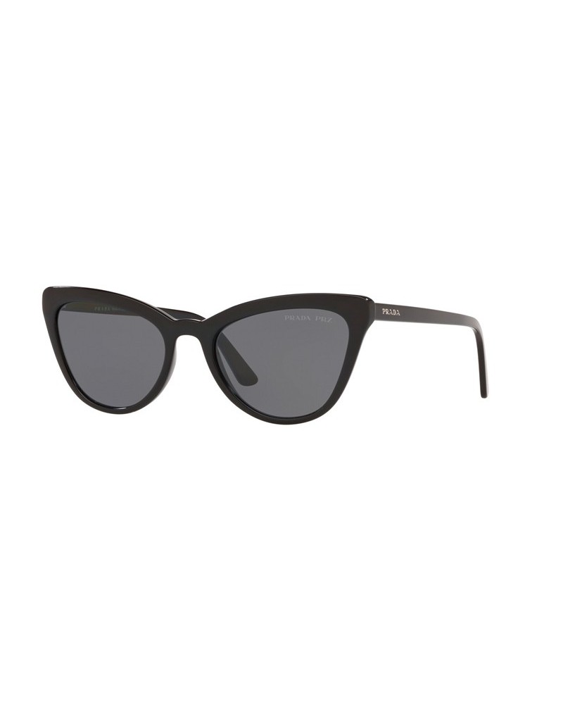 Okulary przeciwsłoneczne Prada PR 01VS 56 1AB5Z1 Czarne Damskie Kocie