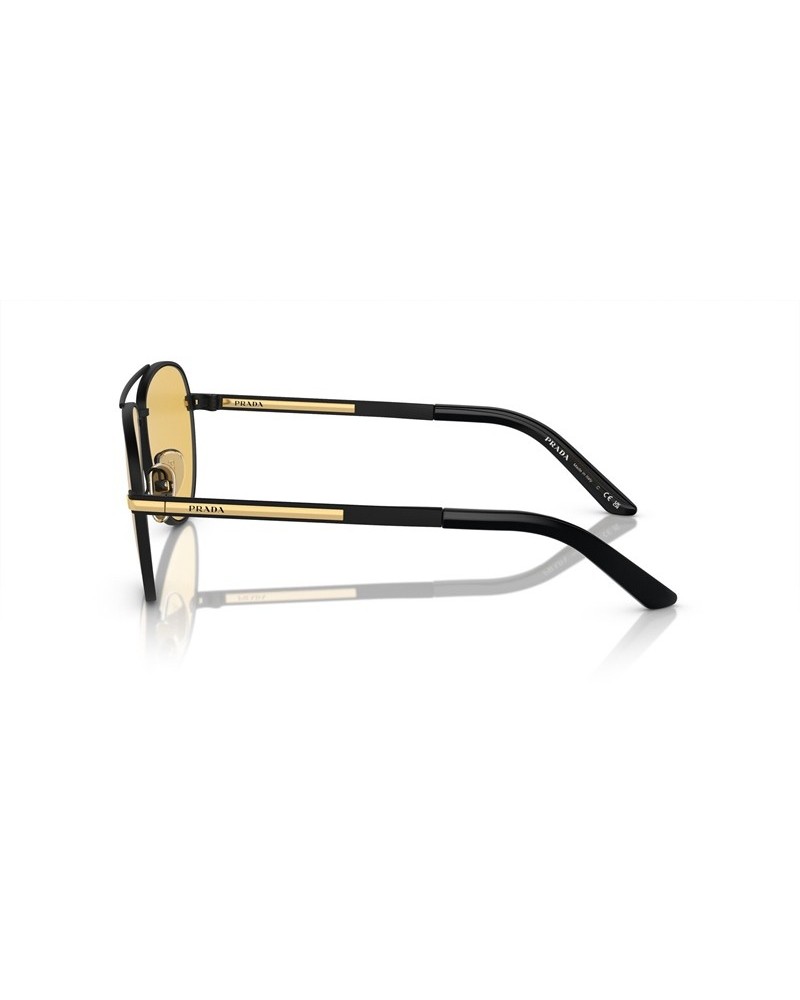 Okulary przeciwsłoneczne Prada PR A54S 60 1BO90C Czarne Męskie Aviator