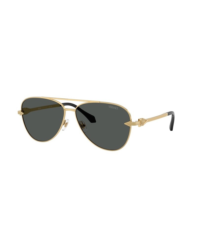Okulary przeciwsłoneczne Versace VE 2283 61 100287 Złoty Męskie Aviator