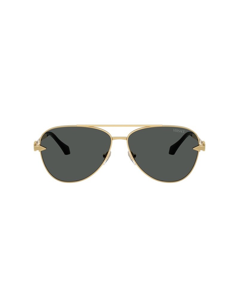 Okulary przeciwsłoneczne Versace VE 2283 61 100287 Złoty Męskie Aviator