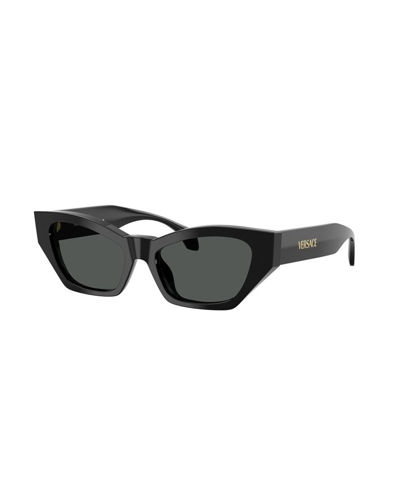 Okulary przeciwsłoneczne Versace VE 4488U 53 GB1/87 Czarne Damskie Kocie