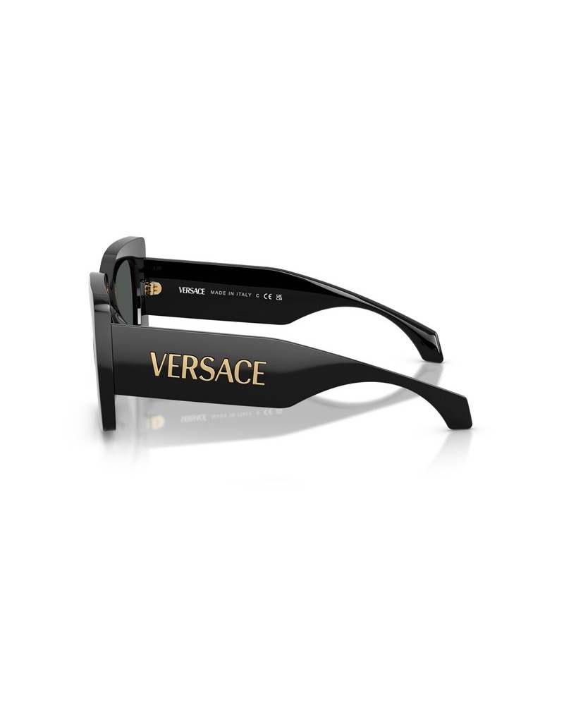 Okulary przeciwsłoneczne Versace VE 4496U 54 GB1/87 Czarne Damskie Prostokątne
