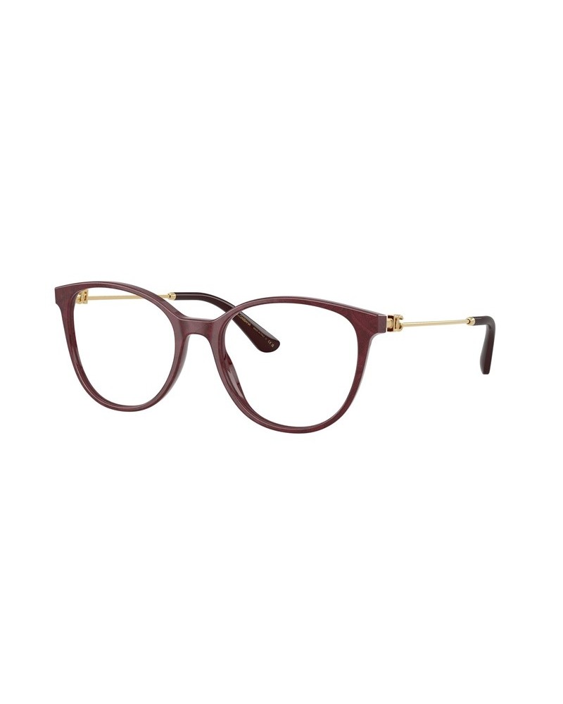 Okulary korekcyjne Dolce & Gabbana DG 3363 54 3442 Czerwone Damskie Motylki