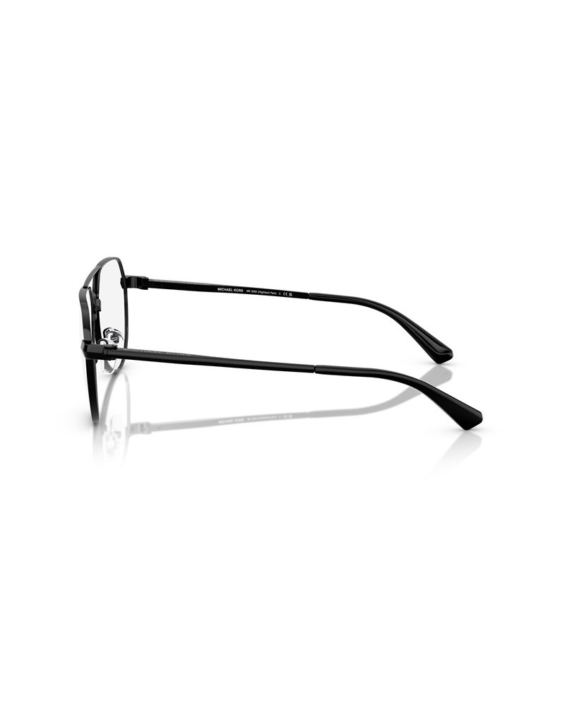 Okulary korekcyjne Michael Kors MK 3092 57 1005 Czarne Męskie Aviator