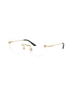 Okulary korekcyjne Versace VE 1305 55 1002 Złoty Damskie Owalne