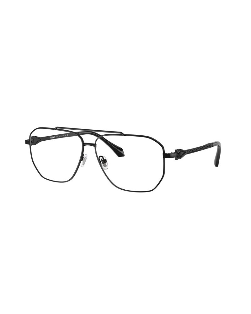 Okulary korekcyjne Versace VE 1307 57 1436 Czarne Męskie Aviator