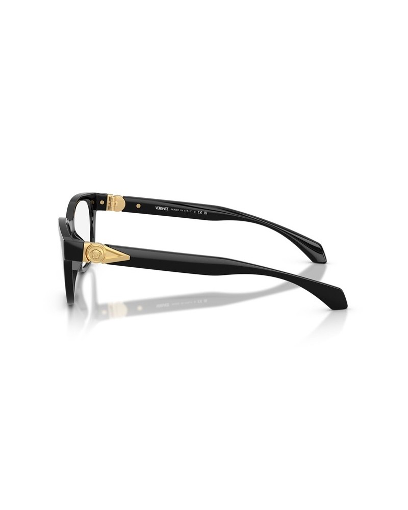 Okulary korekcyjne Versace VE 3376U 53 GB1 Czarne Damskie Prostokątne