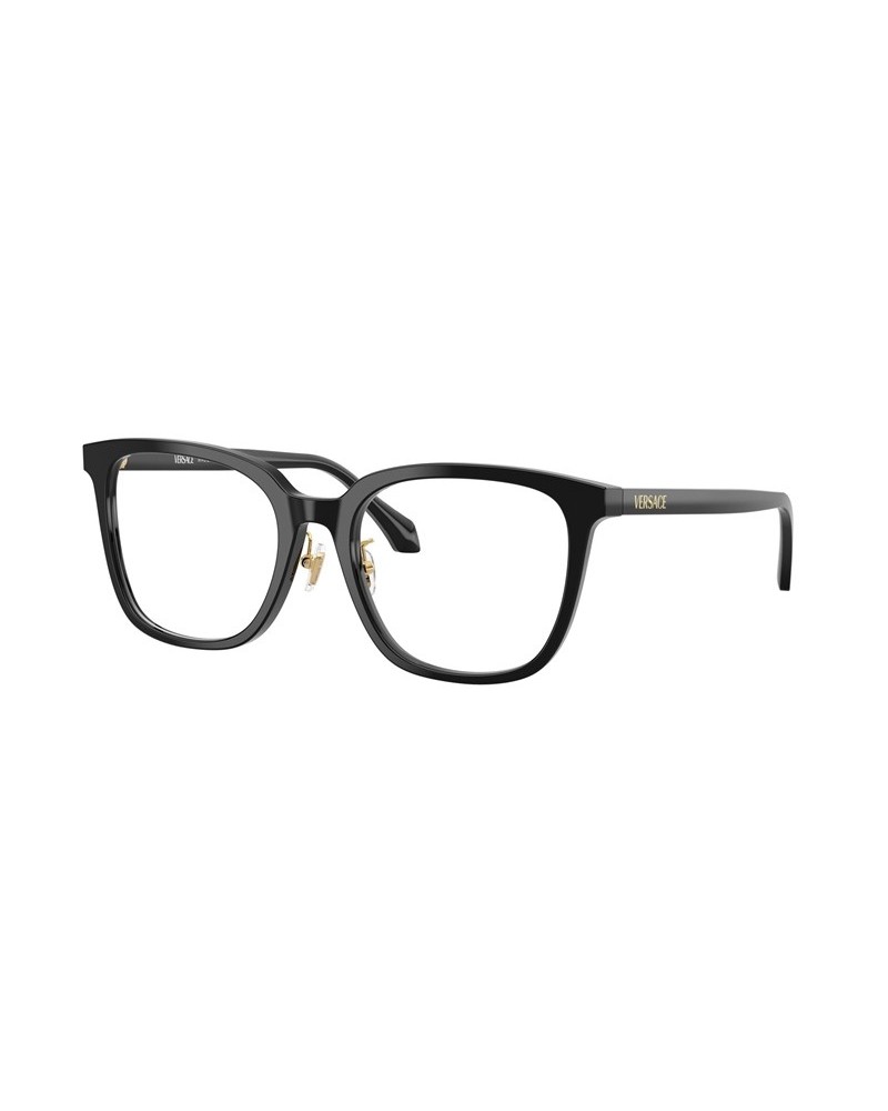 Okulary korekcyjne Versace VE 3378D 54 GB1 Czarne Damskie Prostokątne