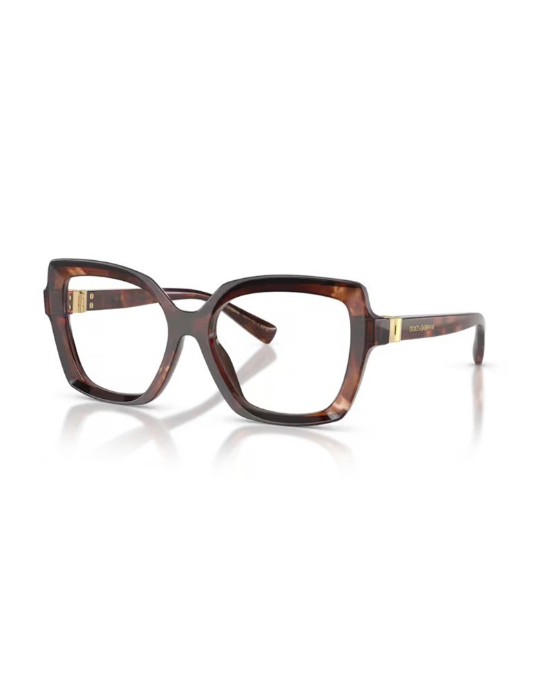 Okulary korekcyjne Dolce & Gabbana DG 3413 55 3222 Czerwone Damskie Motylki