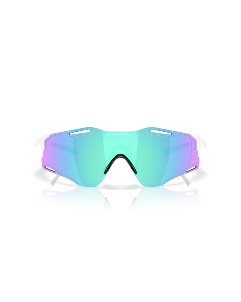 Okulary przeciwsłoneczne Oakley OO 9512D 39 951202 CYBR ZERO Biały Unisex Prostokątne