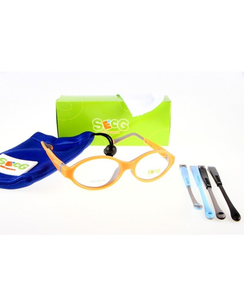 Okulary korekcyjne SECG ZESTAW Y003 POMARAŃCZOWY