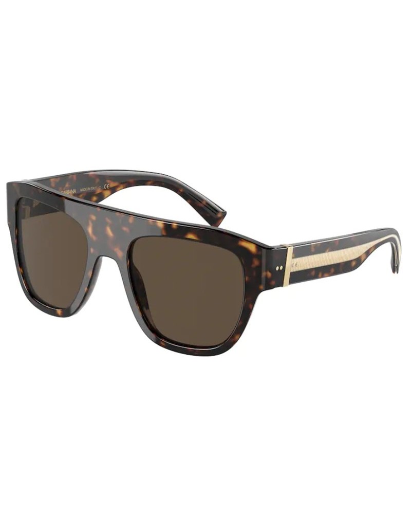 Okulary przeciwsłoneczne Dolce & Gabbana DG 4398 54 502/73 Brązowe Unisex Geometryczne